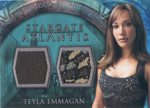 Rachel Luttrell as Teyla Emmagan Dual Costume Card Case Topper