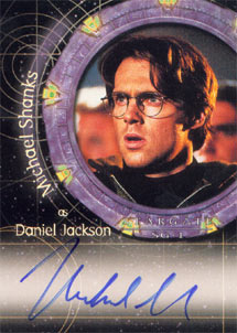 Michael Shanks as Dr. Daniel Jackson Autograph card