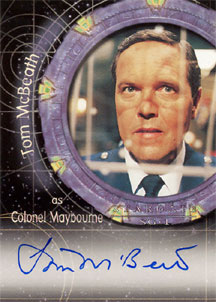 Tom McBeath as Colonel Maybourne Autograph card