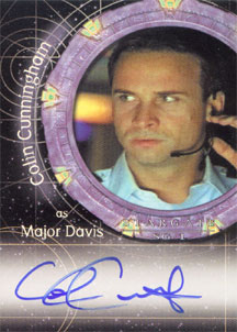 Colin Cunningham as Major Davis Autograph card
