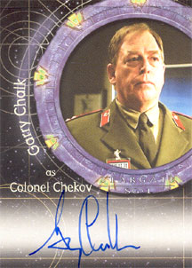 Garry Chalk as Colonel Chekov Autograph card