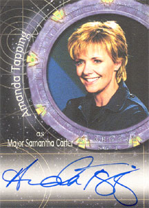 Amanda Tapping as Major Samantha Carter Autograph card