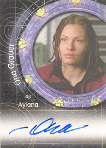 Ona Grauer as Ayiana Autograph card