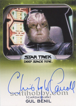 Christopher Carroll as Gul Benil Aliens Expansion Autograph card