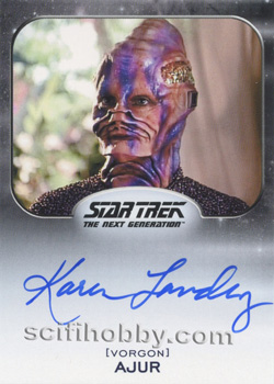 Karen Landry as Ajur Aliens Expansion Autograph card