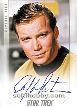 William Shatner as Captain Kirk Captain Autograph card