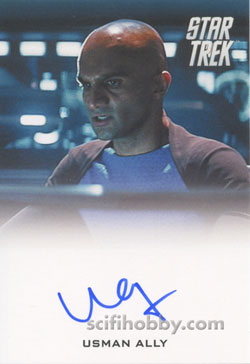 Usman Ally as U.S.S. Vengeance Bridge Officer Star Trek Movie Autograph card