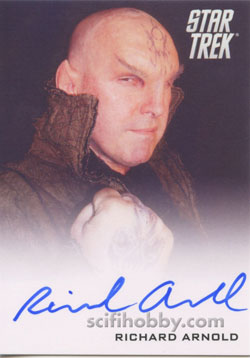 Richard Arnold as Romulan Star Trek Movie Autograph card