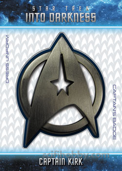 Captain Kirk Star Trek Into Darkness Uniform Badge card