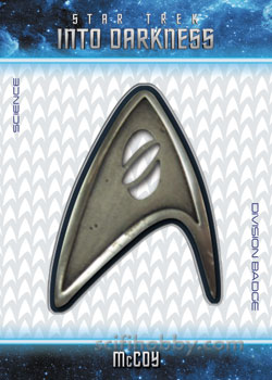 McCoy Star Trek Into Darkness Uniform Badge card