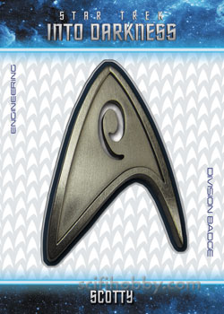 Scotty Star Trek Into Darkness Uniform Badge card