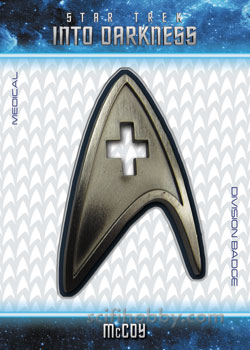 McCoy Star Trek Into Darkness Uniform Badge card
