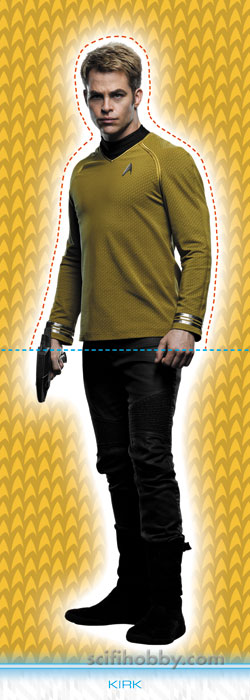 Kirk Star Trek Into Darkness Foldout card