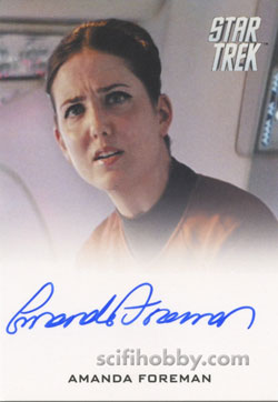 Amanda Foreman as Ensign Brackett Star Trek Movie Autograph card