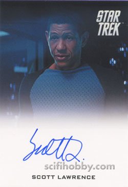 Scott Lawrence as U.S.S. Vengeance Bridge Officer Star Trek Movie Autograph card