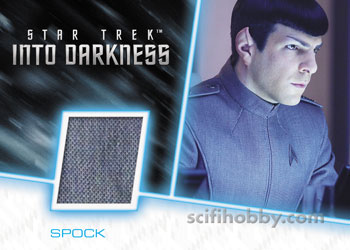 Spock Star Trek Into Darkness Uniform Relic card