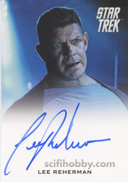 Lee Reherman as U.S.S. Vengeance Security Officer Star Trek Movie Autograph card