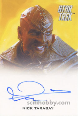 Nick Tarabay as Klingon Star Trek Movie Autograph card