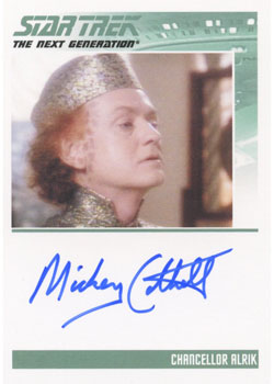 Mickey Cottrell as Chancellor Alrik Autograph card