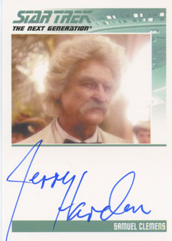 Jerry Hardin as Samuel Clemens Autograph card