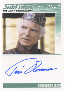Tim O'Connor as Ambassador Briam Autograph card