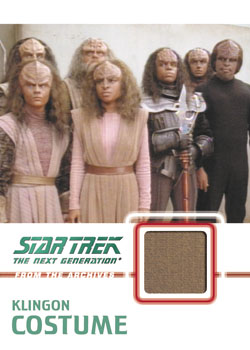 Klingon Costume Relic card