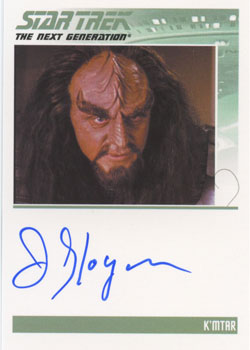 James Sloyan as K'Mtar Autograph card