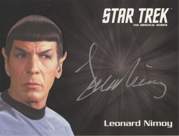 Leonard Nimoy Silver Signature Series Autograph Card 6-Case Incentive