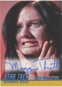 Maggie Thrett as Ruth Bonaventure in Mudd's Women Single Autograph