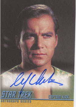 William Shatner as Captain Kirk Single Autograph