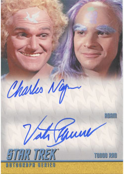 Charles Napier as Adam and Victor Brandt as Tongo Rad in The Way To Eden Double Autograph