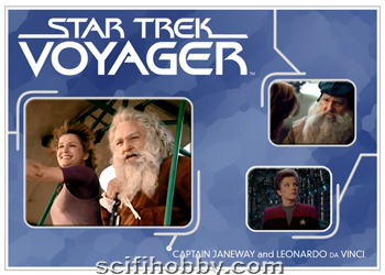Captain Janeway and Leonardo da Vinci Voyager Relationships