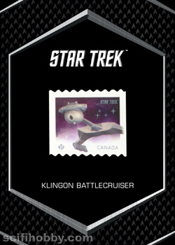 Klingon Battlecruiser 50th Anniversary Canada Stamps