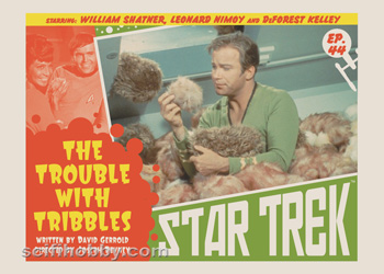 The Trouble With Tribbles TOS Lobby card by Juan Ortiz