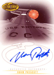Norm Prescott - Producer Autograph card
