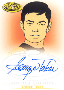 George Takei as the voice of Lt. Sulu Autograph card