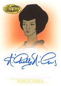 Nichelle Nichols as the voice of Lt. Uhura Autograph card