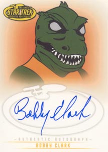 Bobby Clark as The Gorn Autograph card