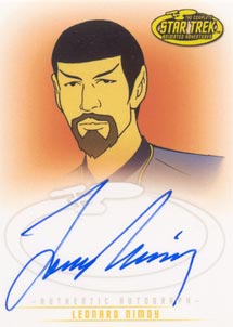 Leonard Nimoy as Mirror Universe Spock Autograph card