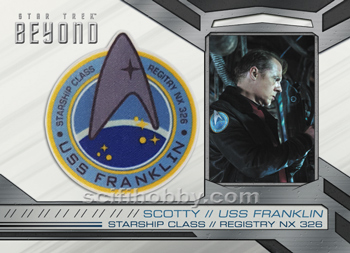 Scotty Star Trek Patch card