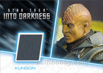 Klingon Shoulder Armor Star Trek Uniform Relic card and Pins Cards