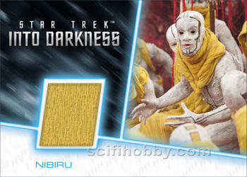 Nibirian Warrior Scarf Star Trek Uniform Relic card and Pins Cards