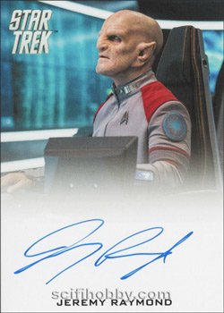 Jeremy Raymond as Shazeer in Star Trek Beyond Star Trek Movies Autograph card
