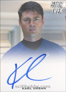 Karl Urban as McCoy in Star Trek Star Trek Movies Autograph card