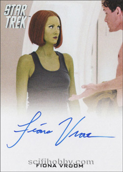 Fiona Vroom as Female Ensign in Star Trek Beyond Star Trek Movies Autograph card
