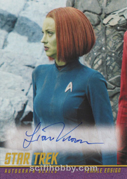 Fiona Vroom as Female Ensign in Star Trek Beyond Star Trek Movies Autograph card