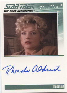 Rhonda Aldridge Autograph card