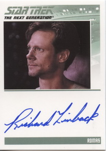 Richard Lineback Autograph card
