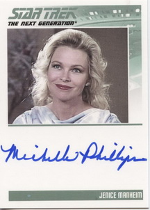 Michelle Phillips Autograph card