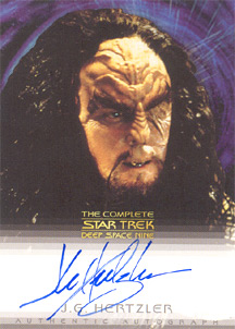 J.G. Hertzler as General Martok Autograph card